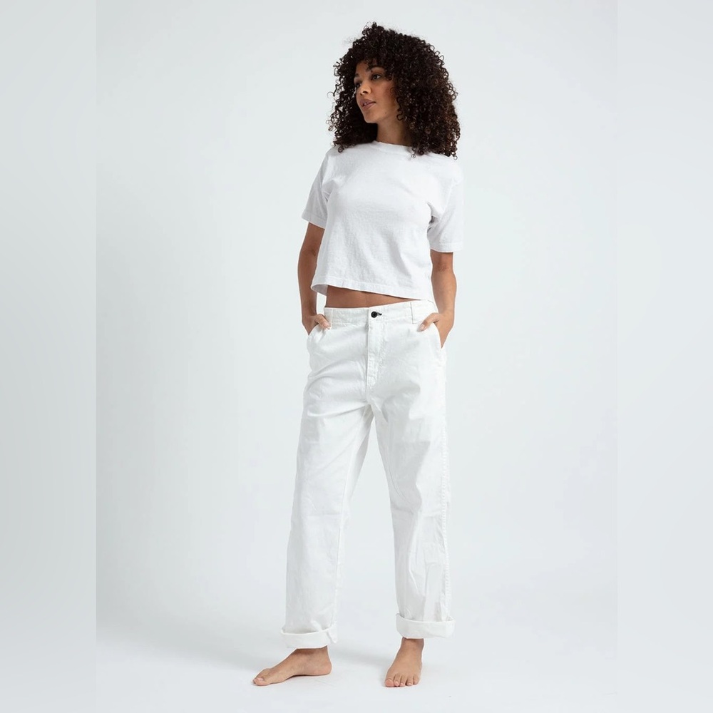 ASKK white chinos, loose fit, size 25